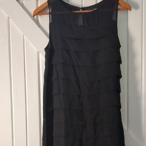 Forever 21 Black Sleeveless Layered Shift Dress